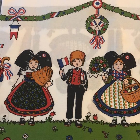 HANSI French Tablecloth 39 inch square NWT - Picture 3 of 16